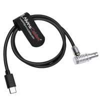 Câble de contrôle d'enregistrement anti-emmêlement Alvin's Cables pour caméras DJI Focus Pro RED Komodo V-Raptor, USB-C Type-C 9 broches à angle droit