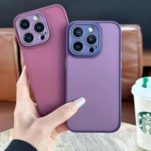 EUจัดส่งโดยตรงหลายสีFrosted Hardเคสโทรศัพท์สําหรับIphone 15 14 13 Pro Maxกันน้ําFullเลนส์ป้องกันกรณี - Product Image 4
