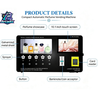 Distributeur automatique intelligent de parfum, vaporisateur de Cologne, écran tactile, paiement par carte, LED, montage mural