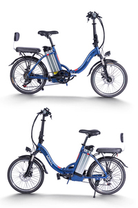 Bicicleta Eléctrica Plegable Urbana de 20 Pulgadas, 7 Velocidades, Aleación de Aluminio, Batería de Litio, Motor de Cubo Trasero, 48V 10.5Ah, Batería Dual, Freno de Disco - Product Image 3