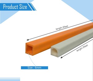 Top Selling Rigid PVC Square Hollow <b>Profile</b> Black <b>Plastic</b> Tube for Furniture Construction Structural Framework and Industrial - Product Image 2