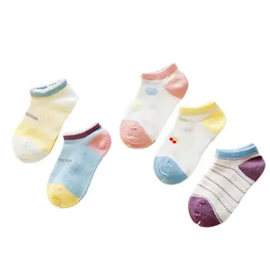 Sifot Wholesale Custom Baby Socks Thin Cotton Ankle Socks for Spring Summer for Boys And Girls Age 3-9 Years Old Mesh Socks