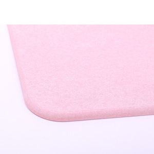 Tapis de bain rectangulaire en terre de diatomée rose uni, séchage rapide, absorbant, pour salle de bain, fabriqué à Jiangsu B013 - Product Image 1