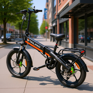 Venta al por mayor L30 20 "48V All-Terrain Fat Tire Bicicleta eléctrica 350W E-Bike Ideal para la ciudad, playa, Snow <span class=keywords><strong>Trail</strong></span> Riding - Product Image 1
