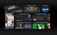 AVMATRIX SHARK S8X Commutateur de diffusion en direct 8 canaux SDI 4K HDMI avec caméra PTZ et micro XLR pour streaming et enregistrement