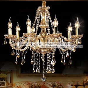 LSJ110 di lusso evento di nozze soffitto di lusso luci sospese 8 braccia moderno <span class=keywords><strong>lampadario</strong></span> di cristallo per hotel - Product Image 2