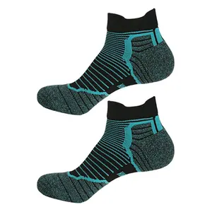 Meias esportivas unissex meias de algodão para tornozelo meias de corrida com logotipo personalizado OEM