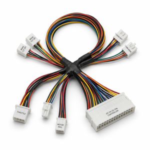 Faisceau de câblage ODM OEM pour tricycle électrique KET MG610 18 broches AWG20 UL1015 tressé en nylon pour tricycle cargo électrique, vélo à <span class=keywords><strong>3</strong></span> roues, scooter - Product Image 1