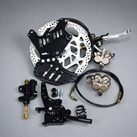 Kit complet de frein à disque arrière 240 mm avec double étrier en aluminium anodisé pour mise à niveau du frein à pied Sur Ron Ultra Bee