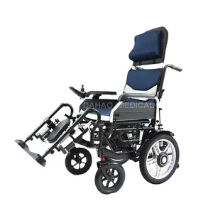 Наклонная электрическая инвалидная коляска с высокой спинкой для инвалидов