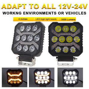 Foco LED de 12V y 36W, Cuadrado de 4 Pulgadas, con 2 Años de Garantía, para Uso en Autos/SUV/ATV/UTV/Remolques - Product Image 5