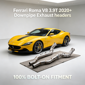 Colectores de escape deportivos de alto flujo para Ferrari <span class=keywords><strong>Roma</strong></span> V8 3.9T 2020+ - Mejora de tubo de escape para coches de carreras de alto rendimiento - Product Image 1