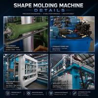 Professionele automatische EPS schuim fruit-, groente- en visdoos maakmachine, productielijn voor piepschuim dozen, hoge productiviteit