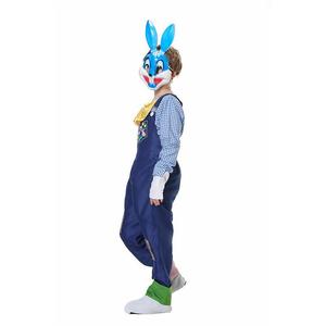 Costume de lapin pour garçon, combinaison bleue à manches longues, tenue de cosplay d'Halloween, 8-13 ans - Product Image 2
