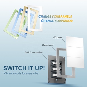3 Gang 1 cách đẩy on/off tường chuyển đổi ánh sáng 118 PC Glass Bảng điều chỉnh chúng tôi BR IL venezuela ánh sáng tiêu chuẩn interruptor - Product Image 6