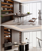 Porte secrète murale moderne en bois massif et acier inoxydable extensible sur mesure avec compartiment de rangement dissimulé pour salon