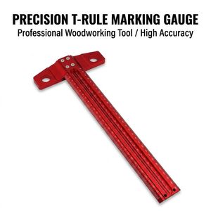 Règle en T de précision pour le travail du bois TS300mm en alliage d'aluminium, règle de traçage en T anodisée, jauge de marquage pour charpentier - Product Image 6