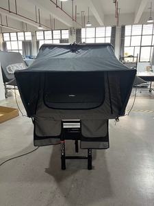 Outdoor 4 Person Side Fold Out Hard Aluminum Rooftop <b>Tents</b> Side Opening Hybrid Roof Top <b>Tent</b> - Product Image 4