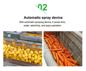Machine à éplucher et à laver les légumes pour pommes de terre carottes manioc curcuma ignames gingembre-pour les matières premières - Product Image 4