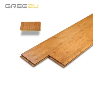 Greezu Plancher solide en bambou de haute qualité Piso bambu Plancher en bois de bambou de couleur carbonisée écologique
