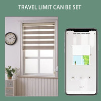 Moteur de store tubulaire automatique WiFi SZMYQ 25 mm 0,8 Nm, charge maximale 4,21 kg, application de maison intelligente, télécommande pour bureau intérieur