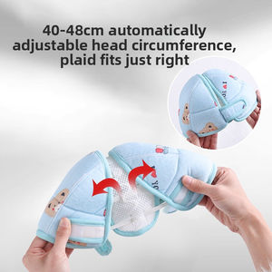 Casco de Seguridad Anticaídas para Bebés que Aprenden a Caminar, Gorro Protector de Cabeza Ajustable y Transpirable para Bebés, Gorro de Algodón Suave Lavable para Niños Pequeños - Product Image 4