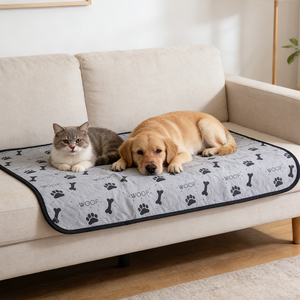 Almohadillas <span class=keywords><strong>de</strong></span> entrenamiento para cachorros impermeables <span class=keywords><strong>de</strong></span> poliéster reutilizables con puntos antideslizantes, extra absorbentes, para entrenamiento <span class=keywords><strong>de</strong></span> <span class=keywords><strong>perros</strong></span>, <span class=keywords><strong>de</strong></span> fábrica. - Product Image 1