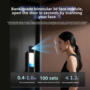Cerradura de Videoportero Topstrong Totalmente Automática de Aleación de Aluminio Fresada con Precisión, con Pantallas Dobles y Reconocimiento Facial para Puertas de Madera - Product Image 2