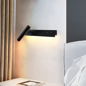 Goede Prijs Hoge Kwaliteit Oem Custom Hotel Slaapkamer Beddecoratie Led Lezen Wandlamp Met Schakelaar - Product Image 1