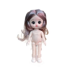 Muñeca Desnuda de Vinilo de 16-17 cm, Cuerpo Liso, 8 Pulgadas, Ojos 3D Realistas, 13 Articulaciones, Muñeca con Expresión Adorable para Vestir, Juguete para Niñas - Product Image 5