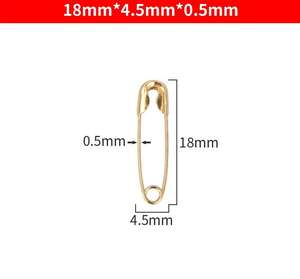 Commande en gros de goupilles de sûreté géantes en acier inoxydable personnalisées épingles de sûreté réutilisables en fer avec étiquette volante avec techniques de placage - Product Image 2