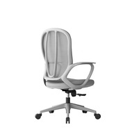 Mobilier de bureau commercial : Chaise de direction ergonomique à dossier mi-haut, chaise de bureau pivotante ergonomique sur roulettes.