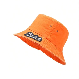 Chapeau Bob Personnalisé en Sergé de Coton avec Écusson Tissé – Chapeau de Soleil Décontracté Unisexe Réglable pour l'Extérieur – Casquette Personnalisable avec Logo et Couleur – Accessoire de Tête OEM - Product Image 1