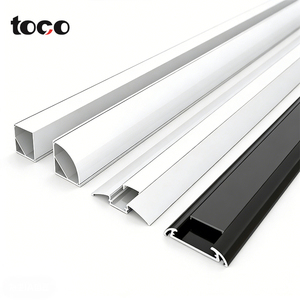 Perfil de <span class=keywords><strong>Aluminio</strong></span> LED de Superficie Curva de 56.8x11.2mm con Cubierta Difusora de PC para Tira de Luz LED de Muebles y Armarios - Product Image 4