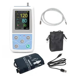 Contec medidor de pressão sanguínea automático 24 horas, monitor automático ambulatório de pressão arterial