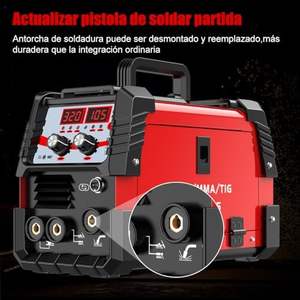 Портативный 275A 110V микро провод сварщик 3-в-1 Многофункциональный MIG + MMA + TIG машина с ЖК-цифровым дисплеем - Product Image 5