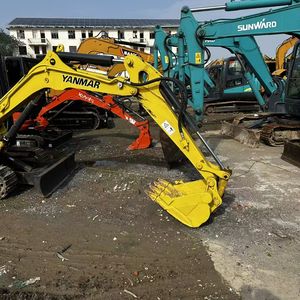 Mini-pelleuse d'occasion Yanmar Vio35, 3,5 tonnes, modèle 2022, moteur, boîte de vitesses, PLC, composants d'origine, en vente - Product Image 4