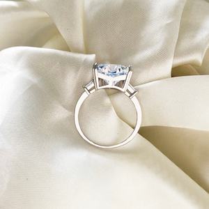 Romântico Bonito Grande Forma Do Coração Cubic Zirconia Anéis para As Mulheres Promessa De Noivado De Casamento Anel Festa De Noiva Anel De Jóias Presente - Product Image 5