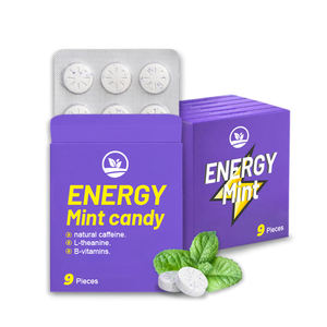 Chewing-gum à la caféine avec L-théanine Vitamine B12 B6 Nootropic Suppléments énergétiques Menthes pour adultes OEM Factory High <span class=keywords><strong>Energy</strong></span> Mints - Product Image 1