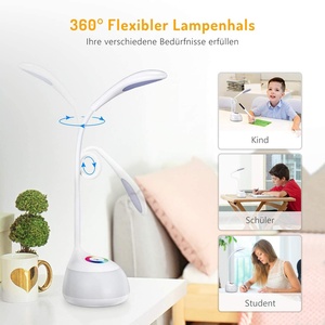 USB Charging Modern LED <b>Desk</b> Lamp ABS Body <b>Mini</b> Touch Reading Lamp for Home Office Flexible Novelty Shade Shape Battery Powered - Product Image 3