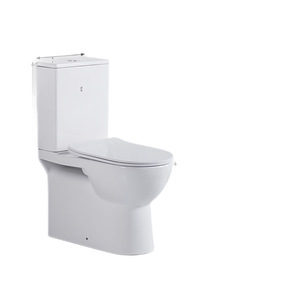 Inodoro Moderno de Cerámica Blanca, Modelo 6016, de Una Pieza, con Descarga Doble Sifónica - Product Image 2