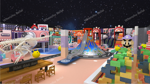 Château d'amusement pour enfants de type labyrinthe intérieur sur le thème du rêve chaud, personnalisé, équipement d'amusement pour enfants multiples, prix d'usine, vente directe - Product Image 3
