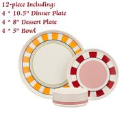 CASA HEMERA Ensemble de 12 pièces en porcelaine de style vintage pour café filtre - Cafetière manuelle portable pour les amateurs de café de spécialité