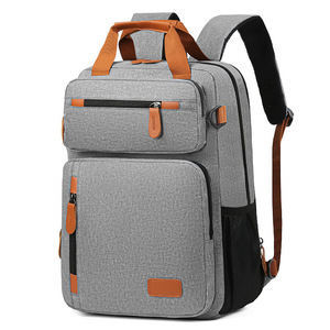 Fazhe Expandable <b>Backpack</b> For Men 16-Inch Laptop Large Capacity <b>Waterproof</b> Travel <b>Backpack</b> Solid Color Gray - Product Image 3