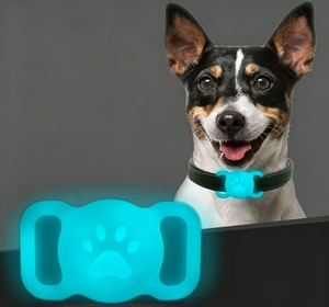 Étui de protection Tracker pour dispositif anti-perte d'animaux, étanche, avec étiquette, pour collier, motif patte d'animal, en silicone, boîte de protection - Product Image 2