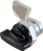 Meilleure Vente Yeeka 1417 Loquet à Came en Alliage de Zinc Noir Thermolaqué, Verrou à Quarts de Tour pour Armoires d'Automatisation Industrielle