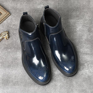 Chaussures Oxford pour hommes britanniques en cuir véritable imperméable, à bout fermé, faites à la main, pour mariage, formelles, décontractées, antidérapantes, avec boucles et sangles - Product Image 3