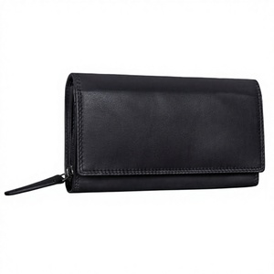2026 Vintage Genuine Leather Long <b>Zip</b> Wallet Large Capacity Multi Card Slots Green <b>Purse</b> Gold Zipper. - Product Image 3