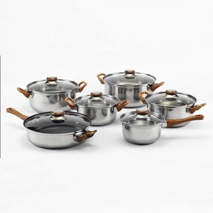 <span class=keywords><strong>Set</strong></span> di Pentole Antiaderenti in Acciaio Inox 12 Pezzi con Pentola, Casseruola, <span class=keywords><strong>Padelle</strong></span> e Teiera - Product Image 2