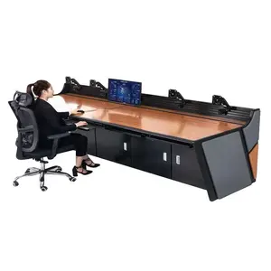 Factory Price Fireproof Stainless Steel Frame Security Monitoring Center Console Desk Command Center Office Furniture Table